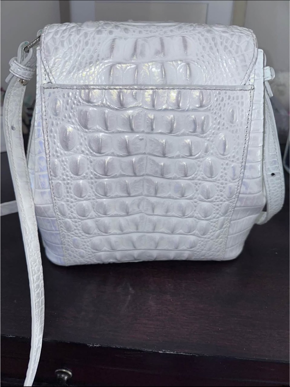Brahmin Margo White Crossbody Bag - Picture 2 of 6